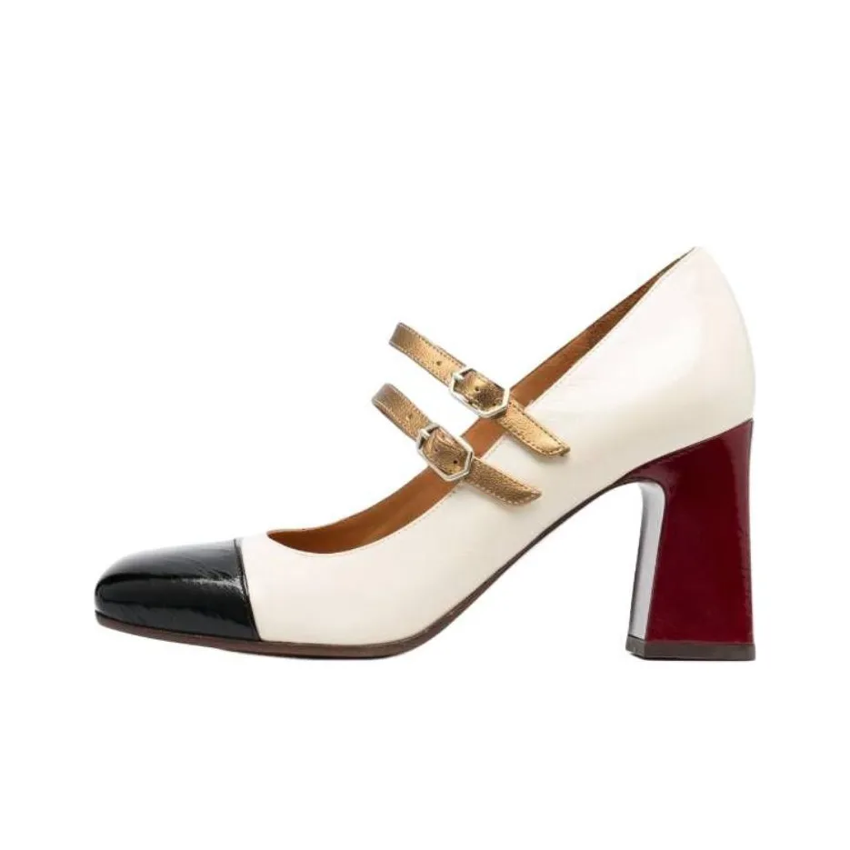 CHIE MIHARA Chunky Heel High Heels Women's White