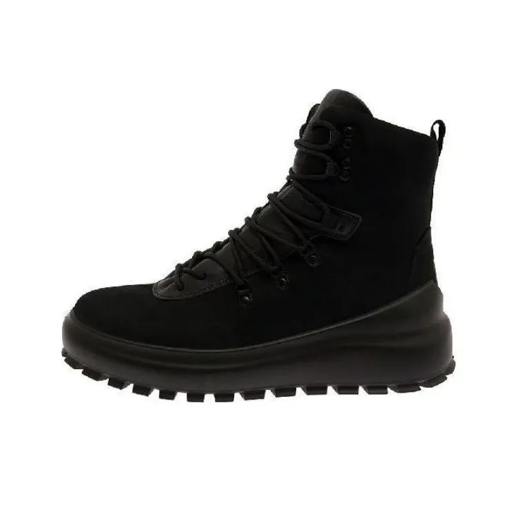 STONE ISLAND Lace Up Ankle Boots Black