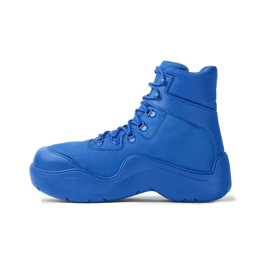 Bottega Veneta Puddle Bomber Ankle Boot Blue