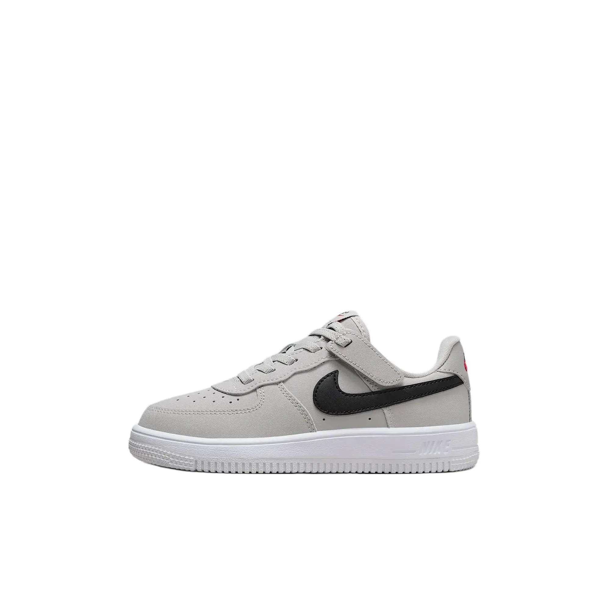 Nike Force 1 Low LV8 EasyOn Slip Resistant Abrasion Resistant Low Топ Детские Скейтбординги Серый белый черный Детский