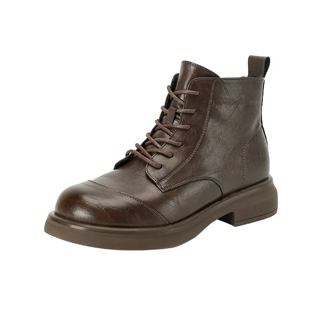 【Dme】 Короткий ботинок Martin женский темно-коричневый