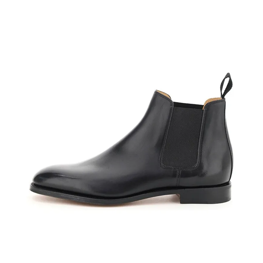 JOHN LOBB Ankle Length Chelsea Boots Men's Black