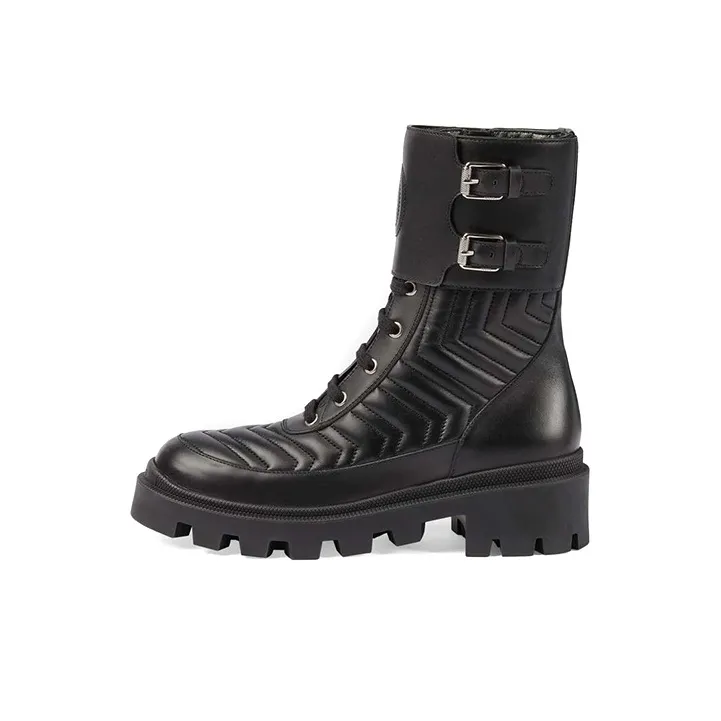 GUCCI Women's Leather Ankle Boot 'Interlocking G' Women's