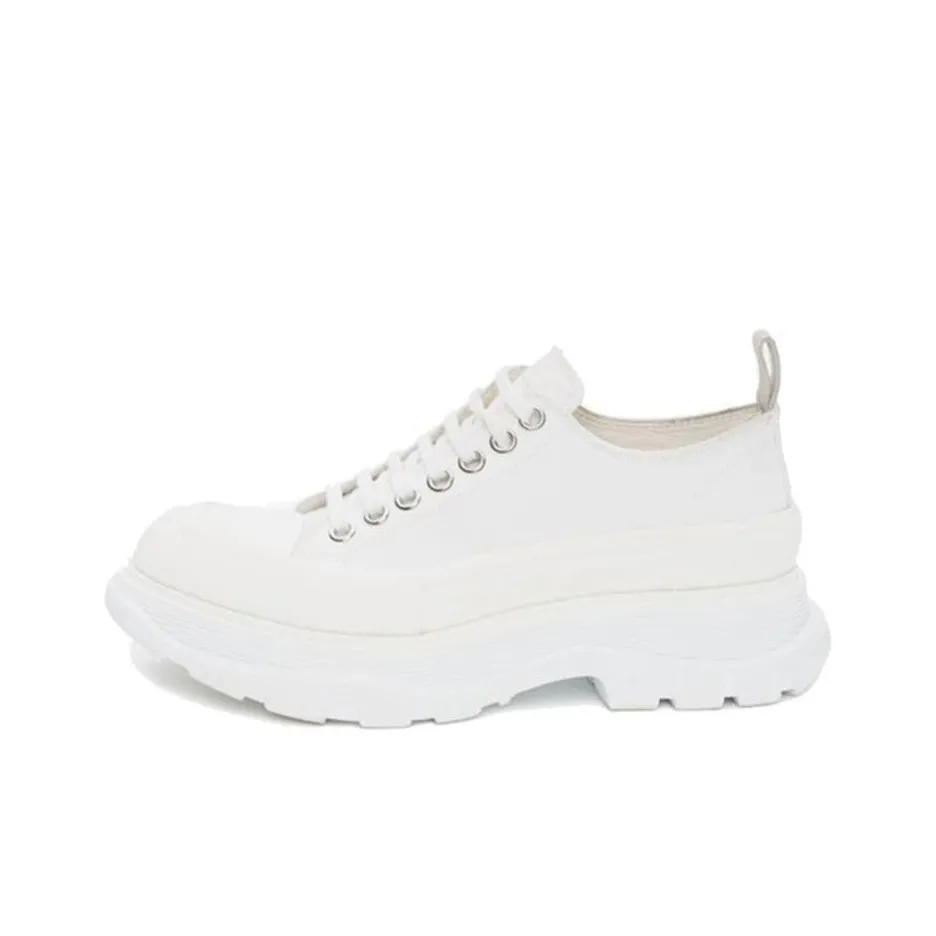 Alexander McQueen Tread Slick Low Lace Up 'White' Women's