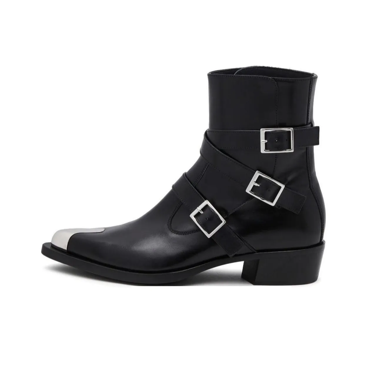 Alexander McQueen Buckles Detailed Ankle Boots