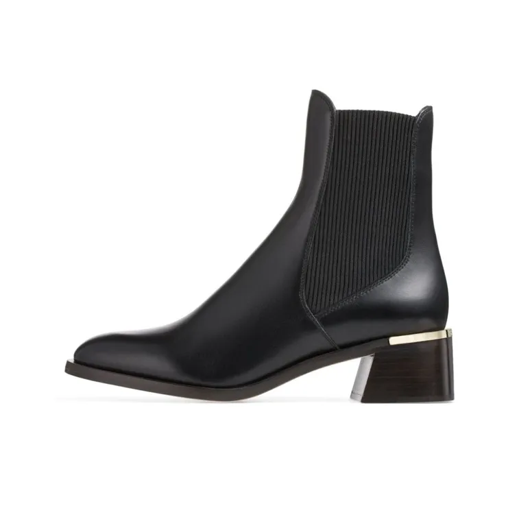 Jimmy Choo Ankle Boots perforated-detail Women's Black