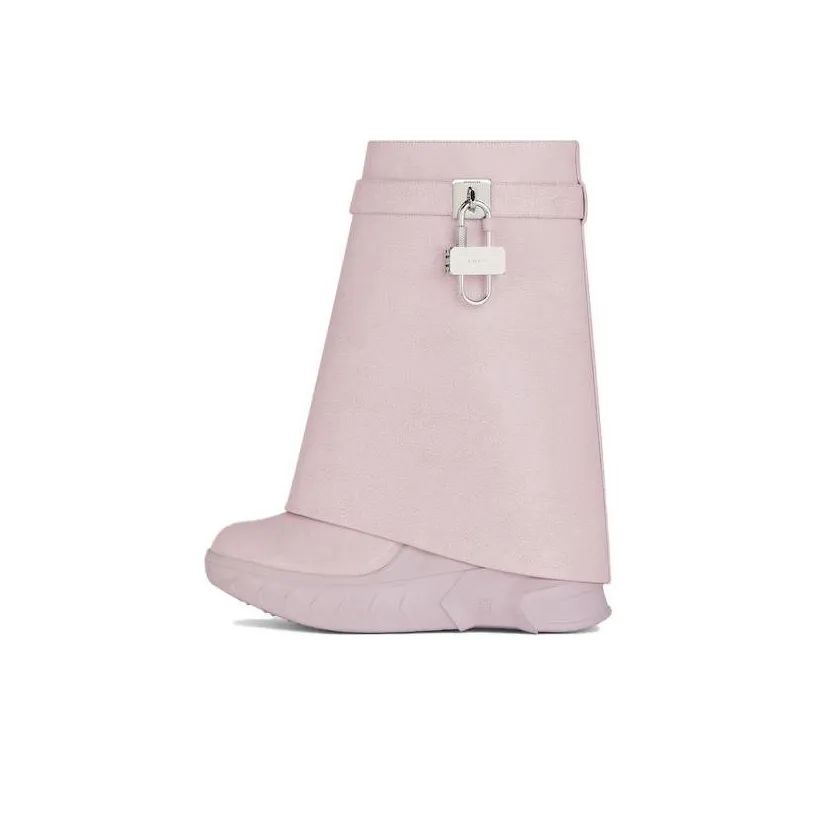 Givenchy Shark Lock Fashion Ankle Boots Women's Pink