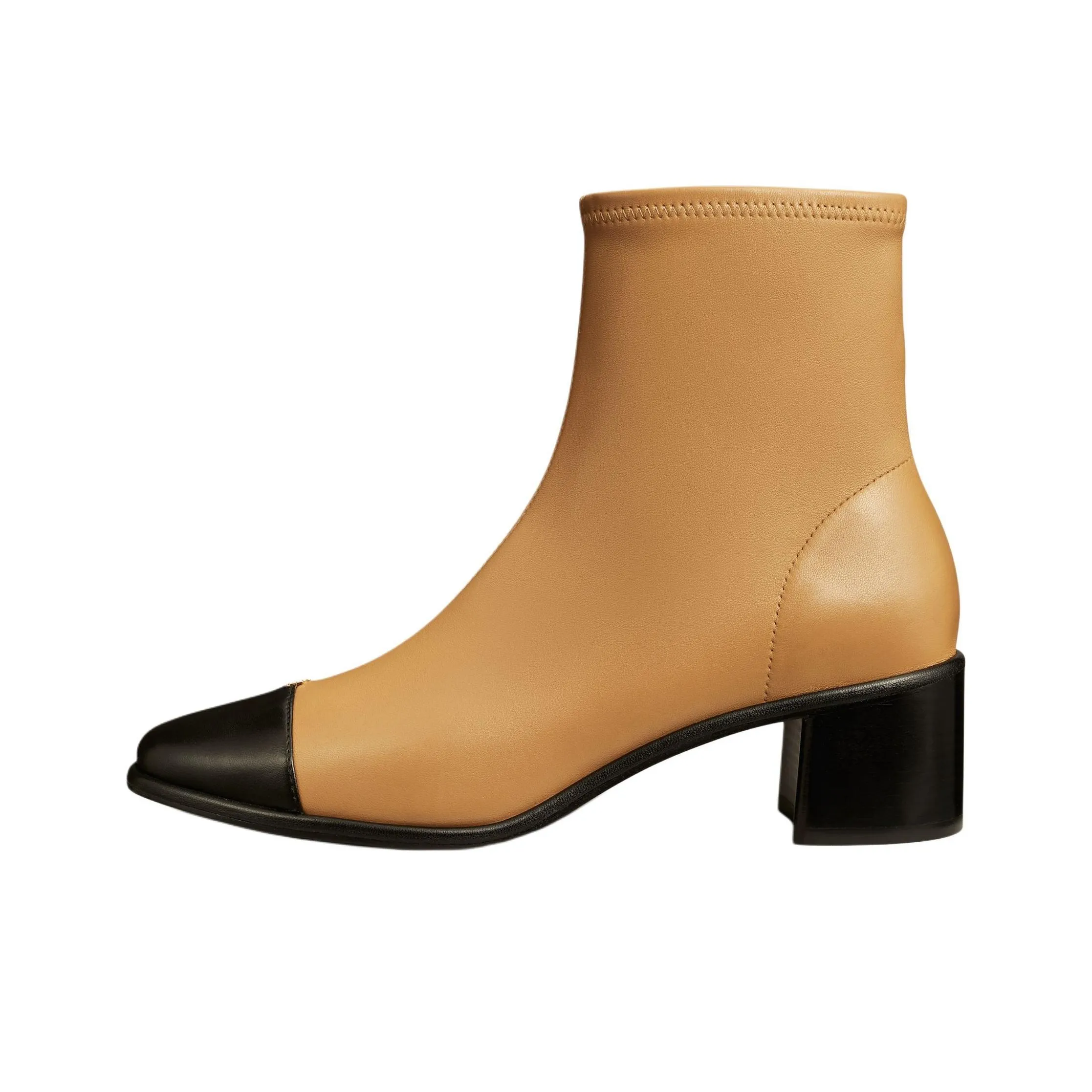 TORY BURCH Ankle grey Boots 5cm Women's Gingerbread Yellow