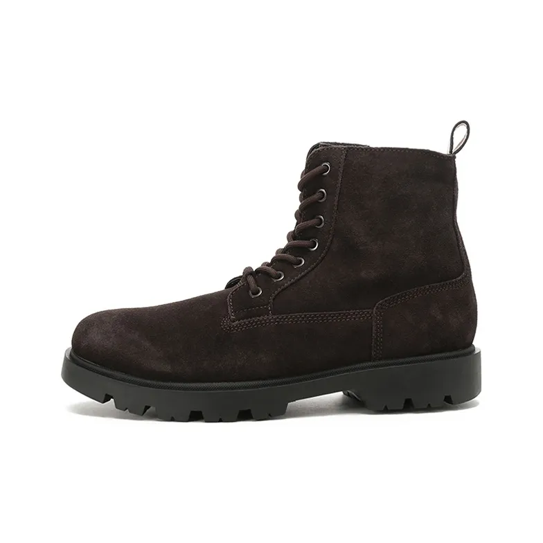 HUGO BOSS Short Martin Boot Men's Dark Brown