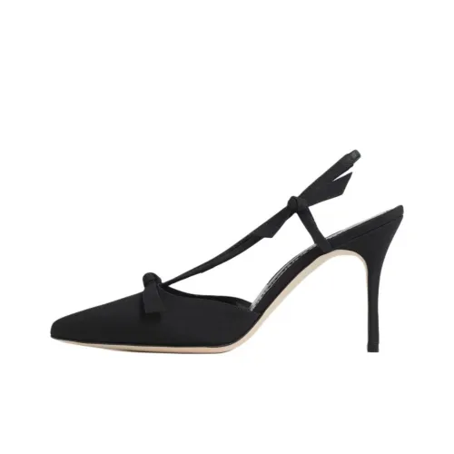 MANOLO BLAHNIK Высокие каблуки Черные Женские