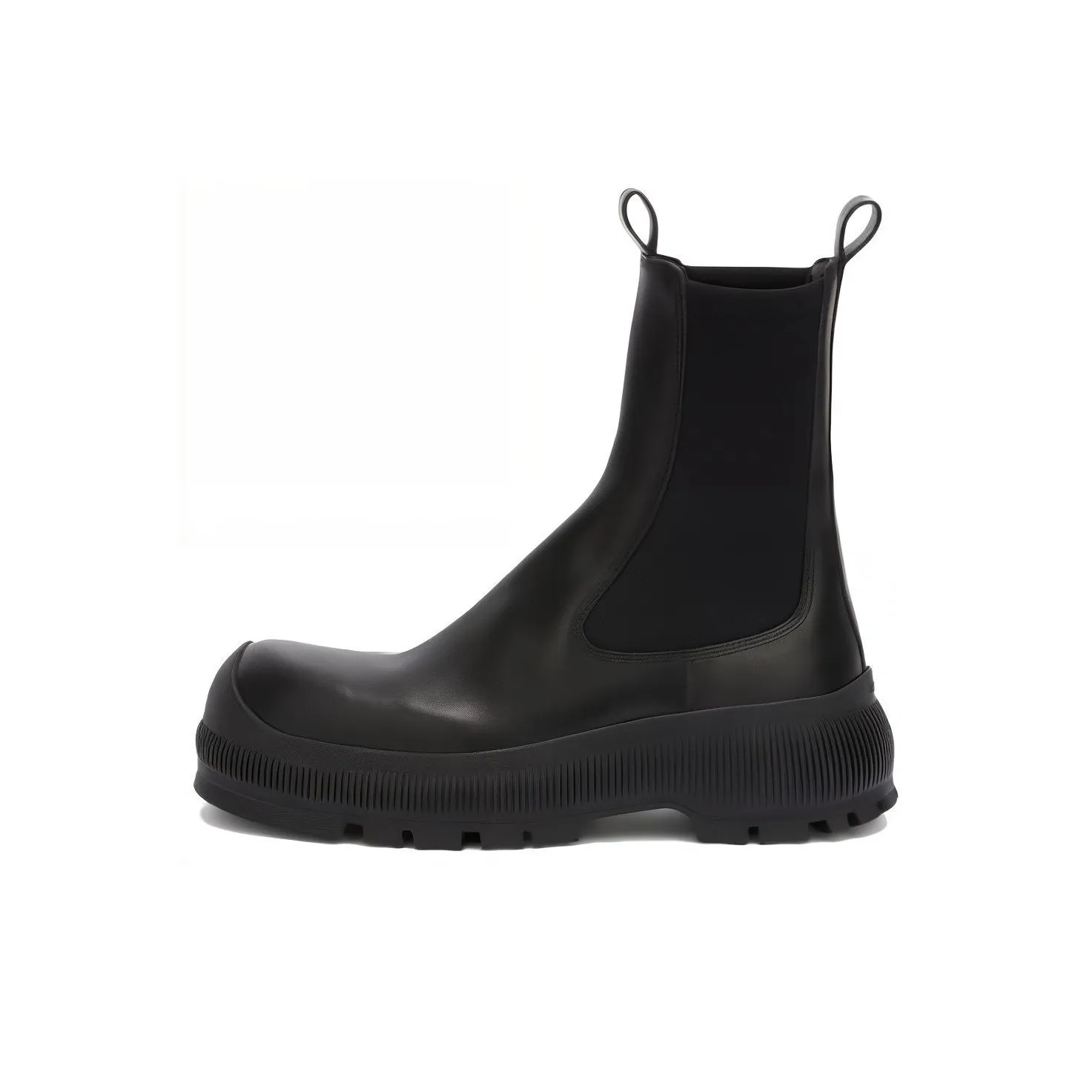 JIL SANDER Logo-embossed Leather Boots