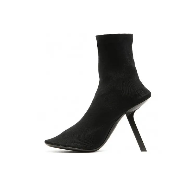 Balenciaga 110mm Stretch Heeled Boots 'Black' Women's