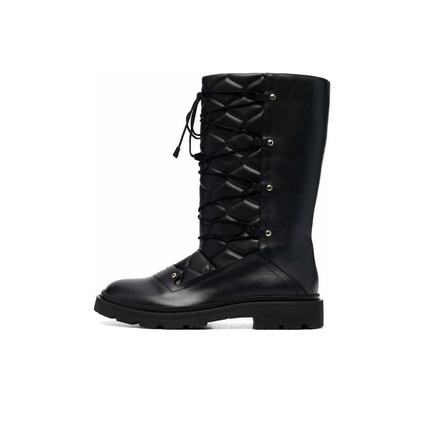BALLY Lace up Leather Boots Women's