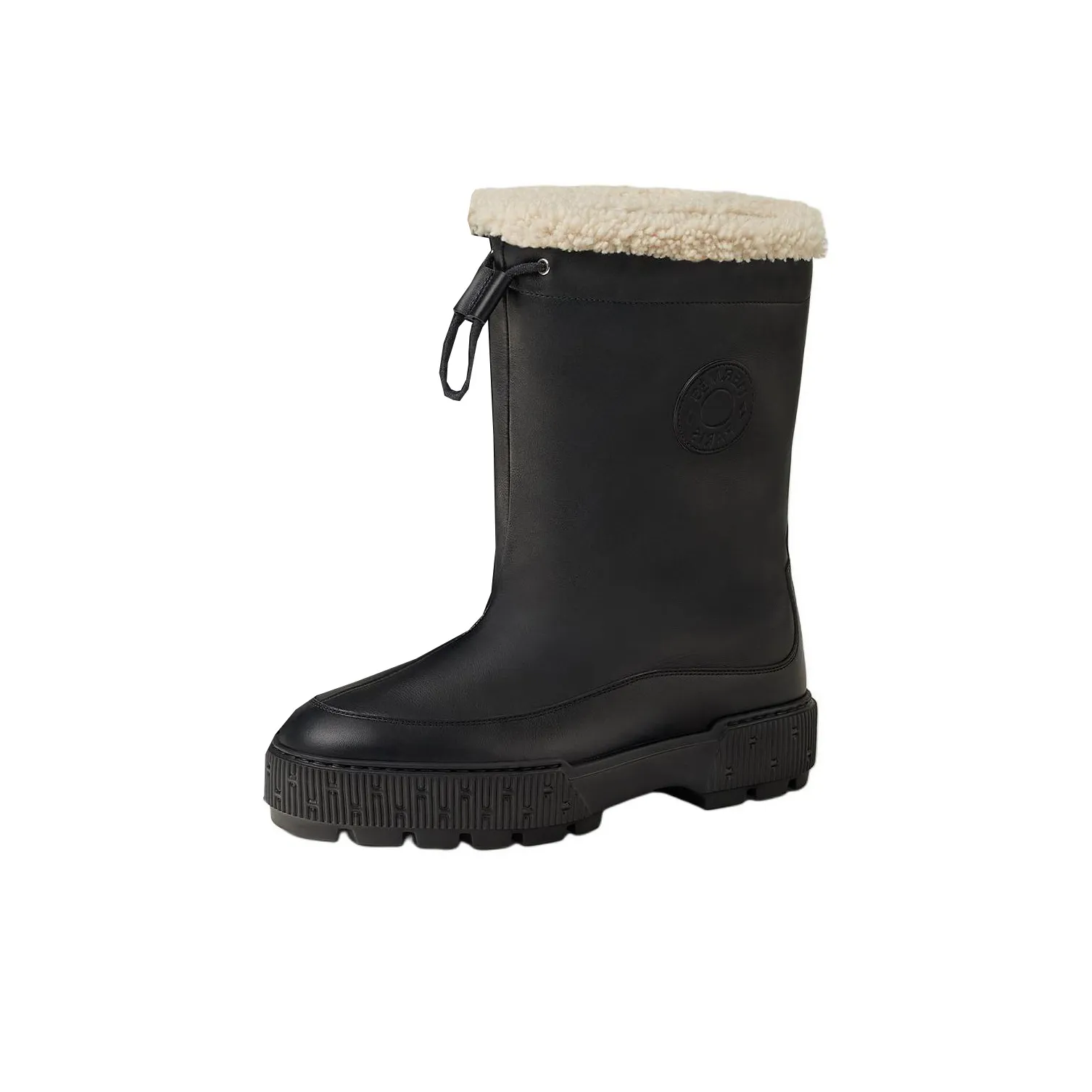 HERMES Ankle Boots 4cm Women's Black