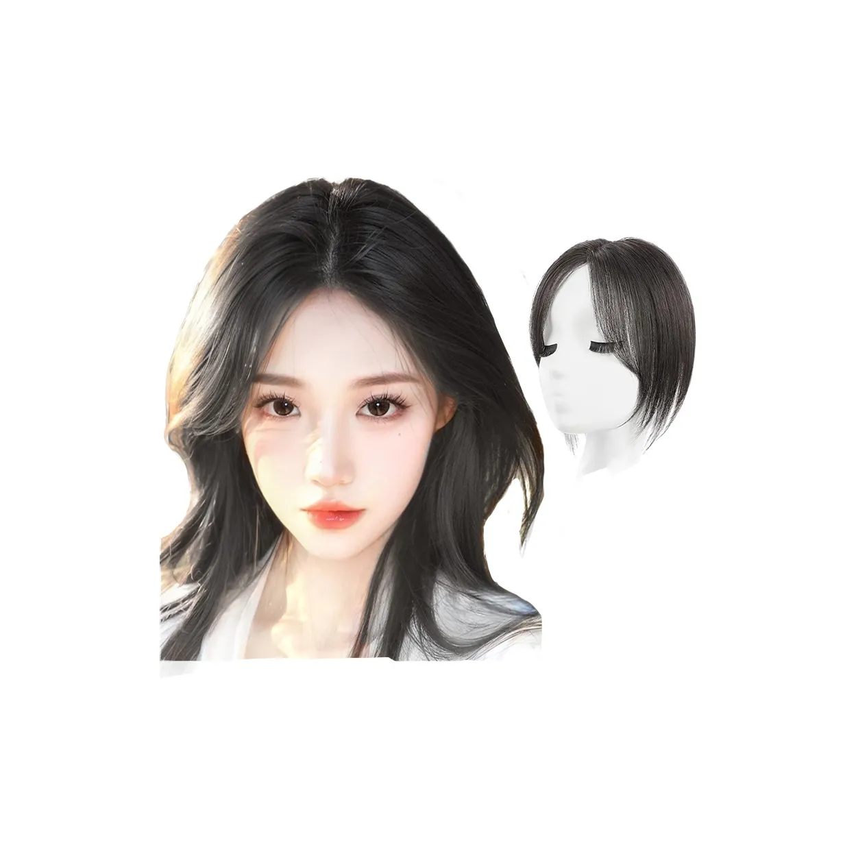 YUNQING Фигурка OF Eight Bangs Волосы Расчески Натуральные Человеческие Волосы Короткие Прямые Волосы