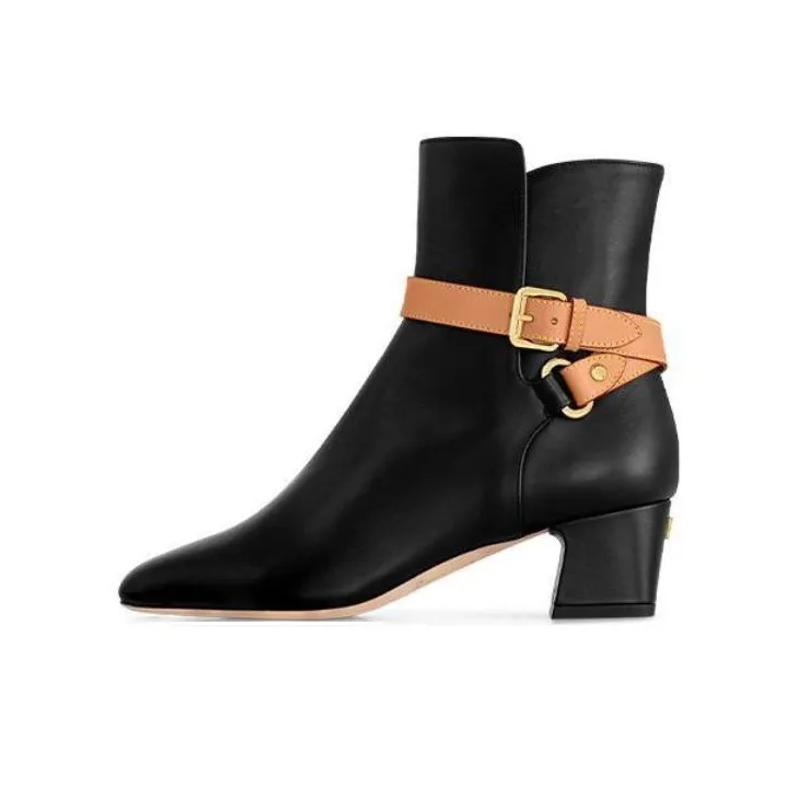 LOUIS VUITTON Parisienne Ankle Boots 5cm Women's Black