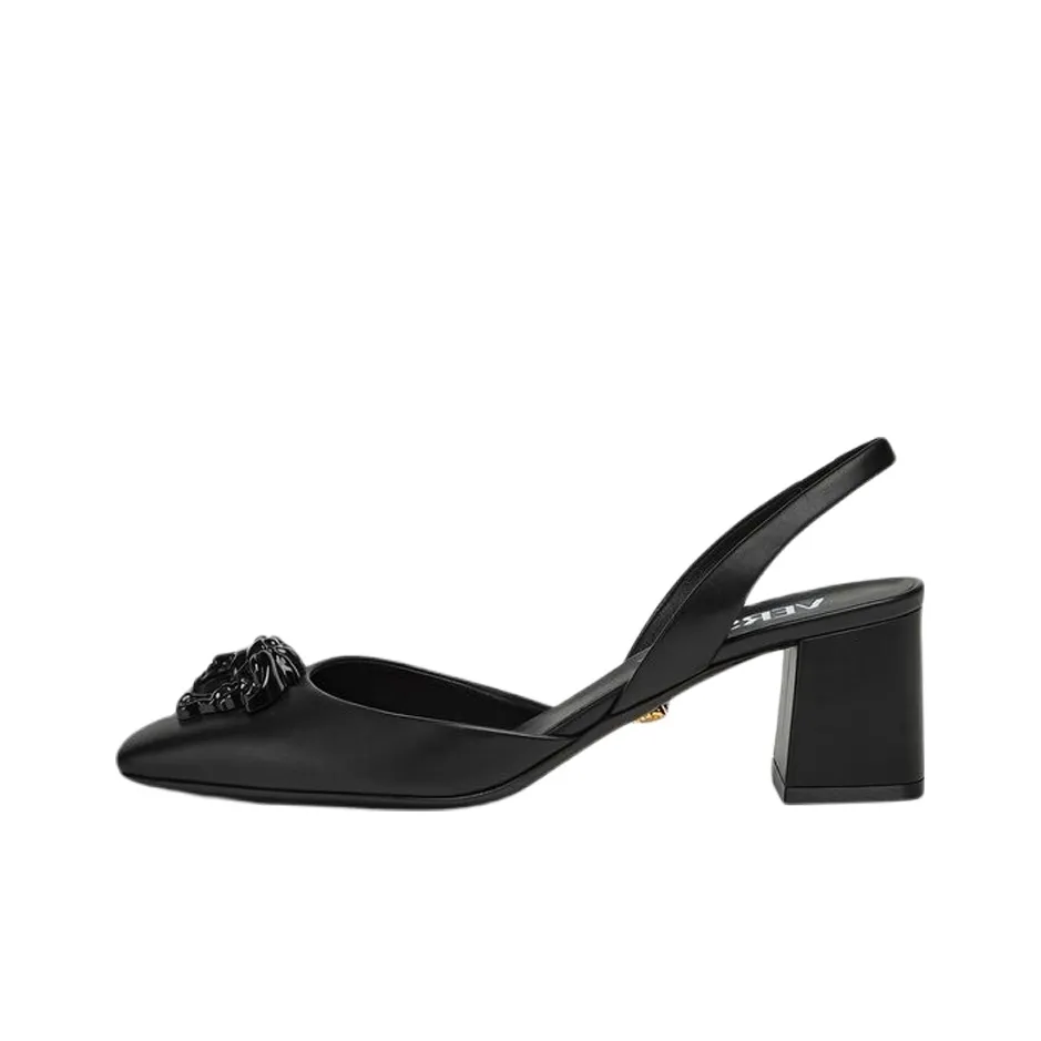 FANSIZHE La Medusa Chunky Heel High Heels Women's Black