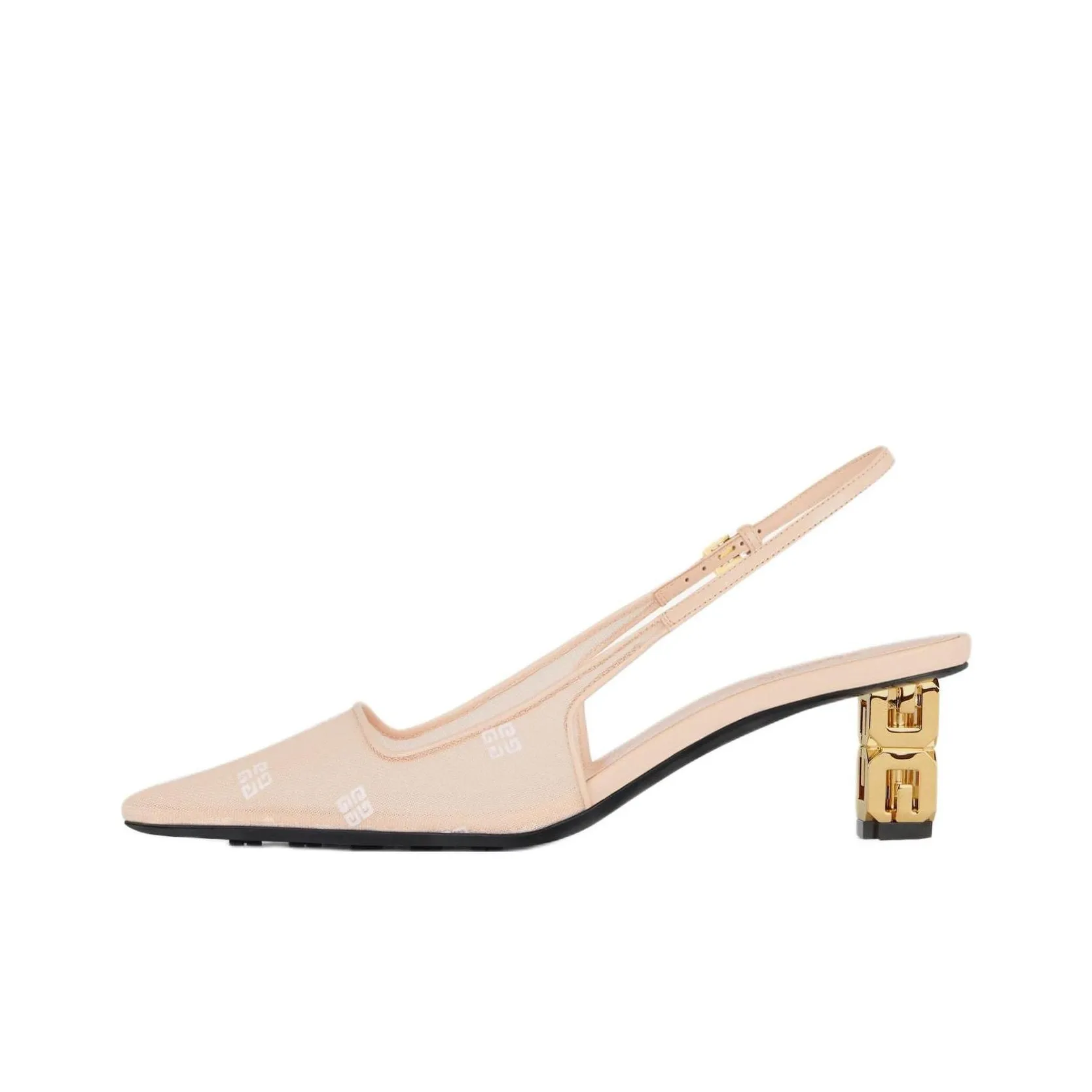 Givenchy G Cube Block Heel High Heels 5cm Women's Pink
