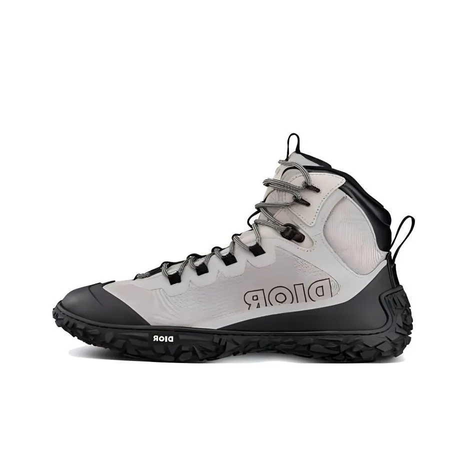 DIOR Diorizon Ankle Length Outdoor Boots Men's Black Gray
