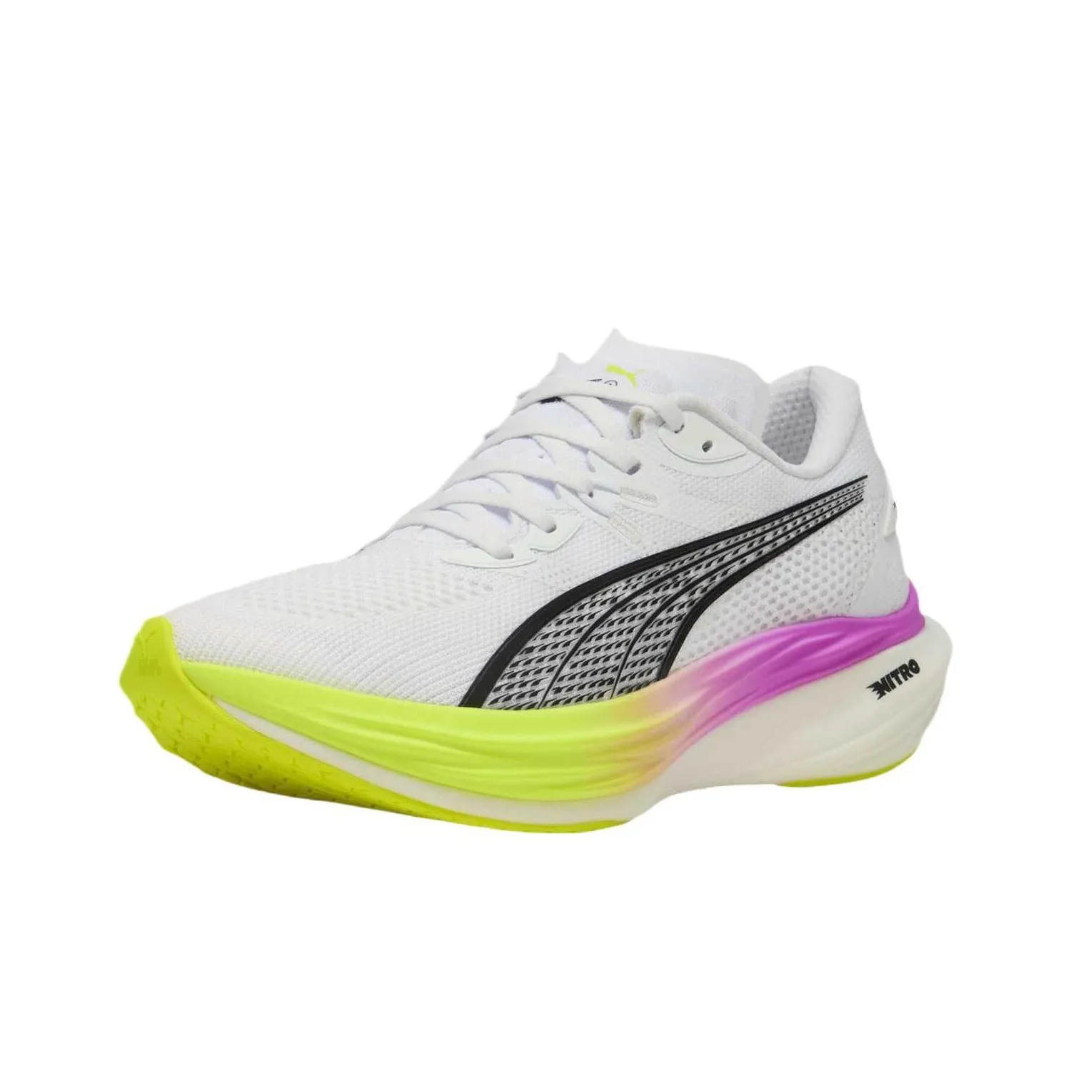 PUMA Slip-resistant Abrasion-resistant Low-top Беговые кроссовки Мужские Белые