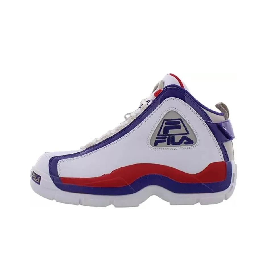 FILA Grant Hill 2 Mid Top Basketball Shoes Men's White Purple