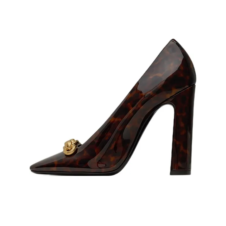 SAINT LAURENT Silvana Square Toe Pumps
