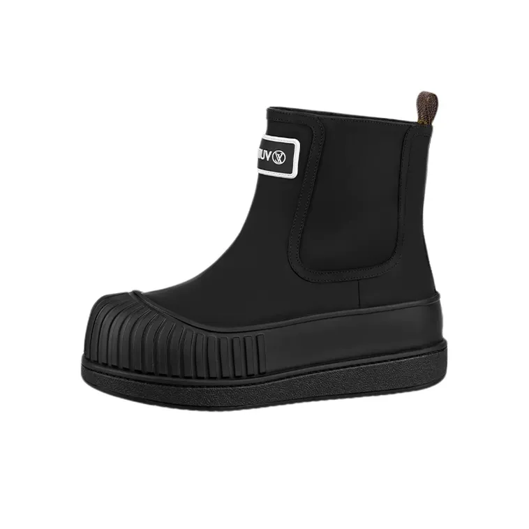 LOUIS VUITTON Polar Ankle Boots Women's Black