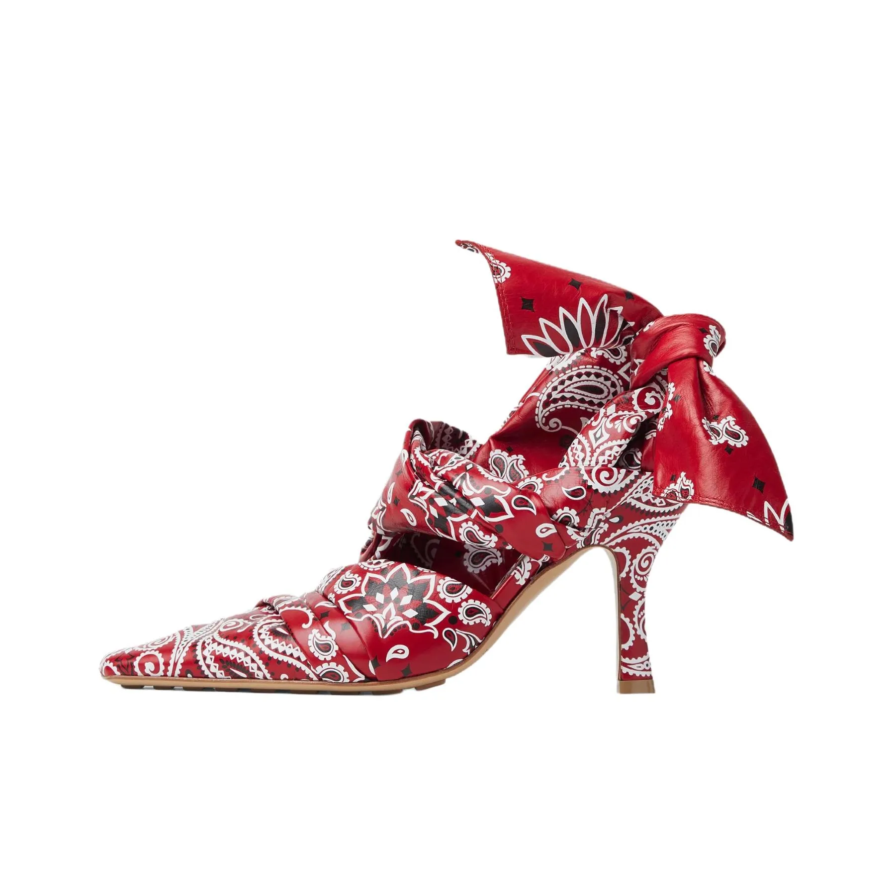 Bottega Veneta Bunnie Slim Heel High Heels 9cm Women's Red