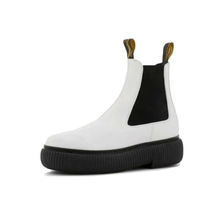 Lanvin Short Chelsea almond-toe boots Women's White