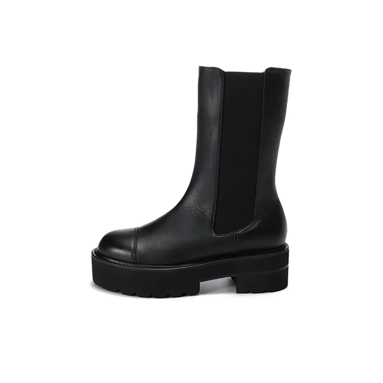 Stuart Weitzman/SW Mid Calf Boots 5cm Women's Black