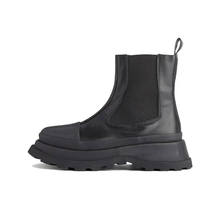 JIL SANDER Short Chelsea Boots Women's Black