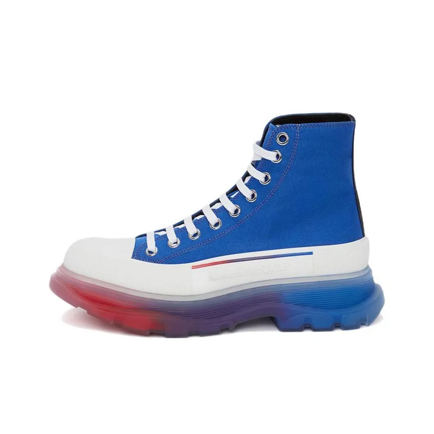 Alexander McQueen Tread Slick Boot Royal White