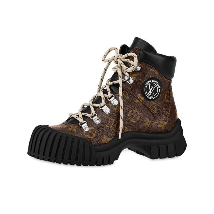 LOUIS VUITTON Ruby Ankle Boots Women's Brown