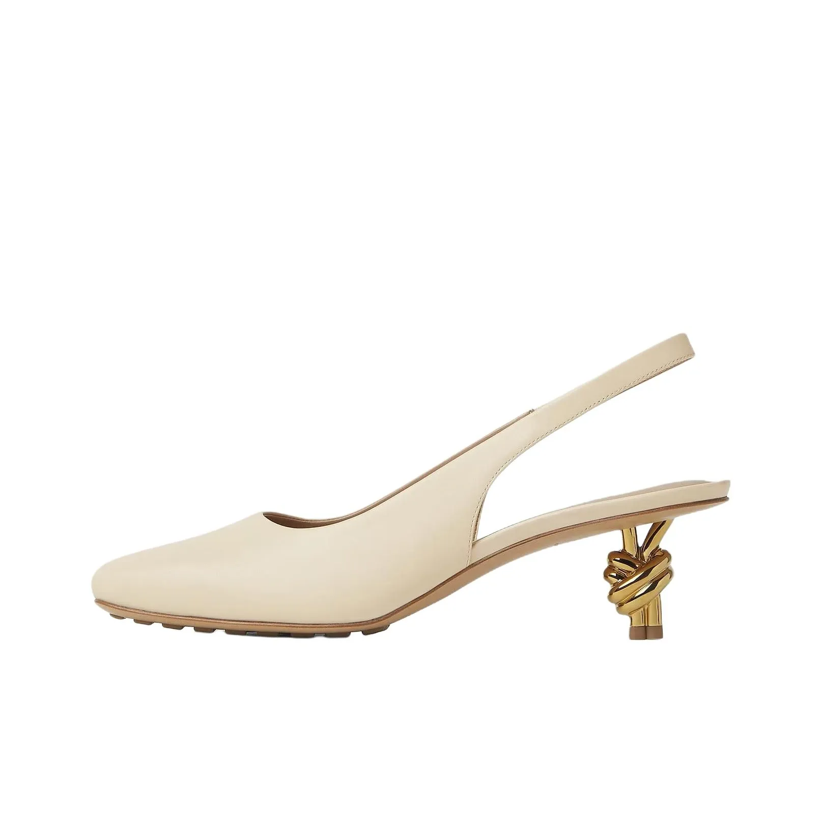 Bottega Veneta Knot High Heels 4.5cm Women's Cream