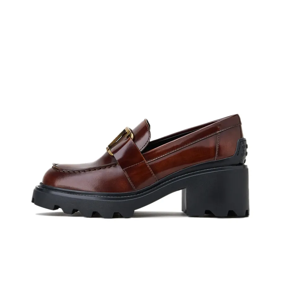 TOD'S Block Heel Loafers Women's