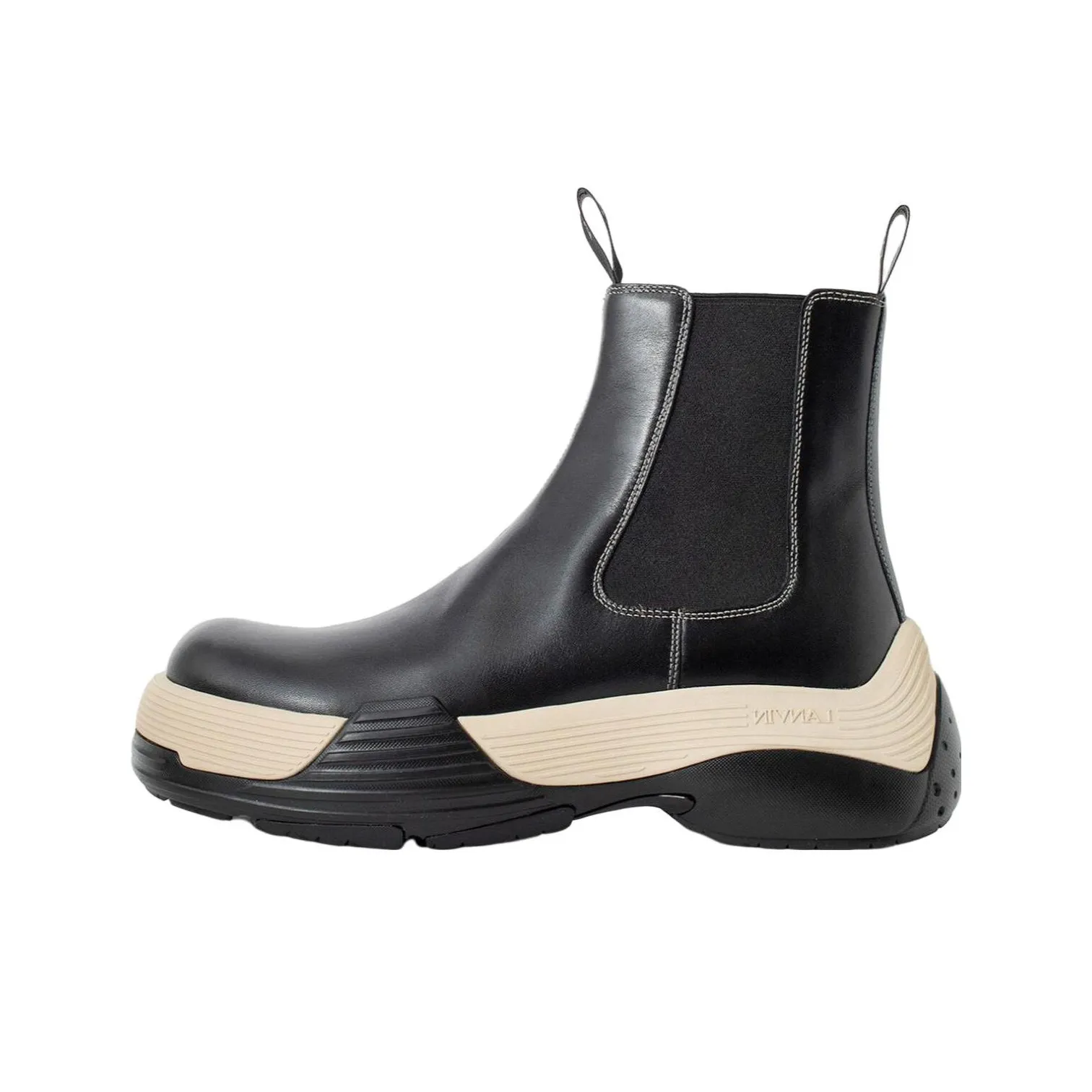Lanvin Flash X Leather Chelsea almond-toe boots