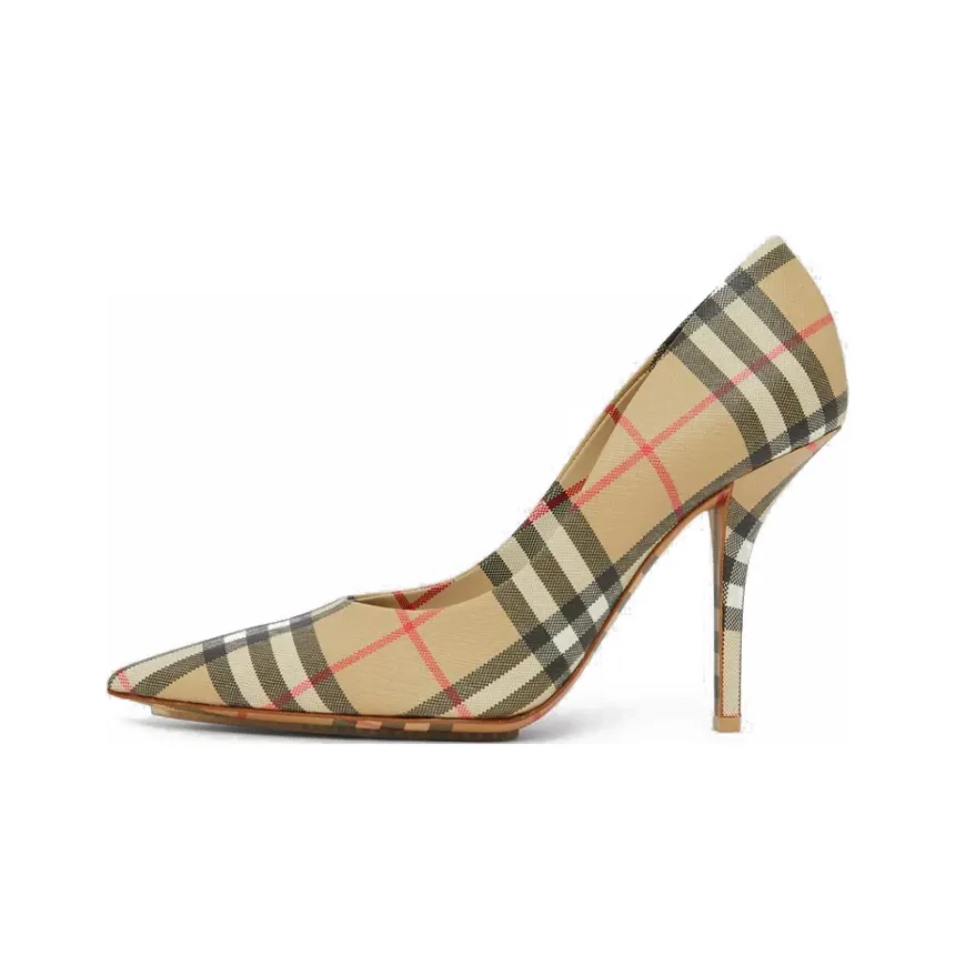 Burberry Vintage Slim Heel High Heels Women's Beige