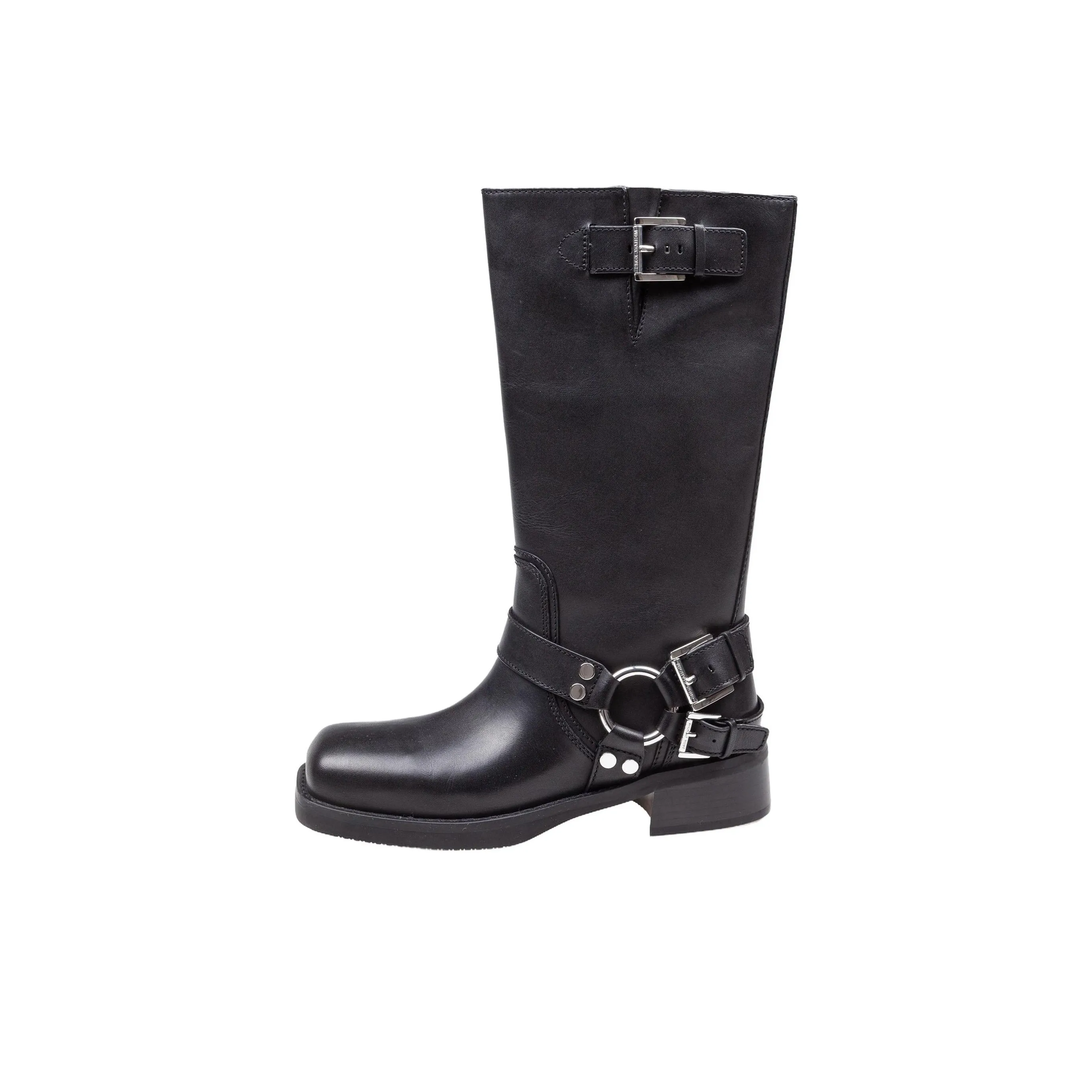 MICHAEL KORS MK Crosby Колено Высокие сапоги 3,8 см Женские Черный