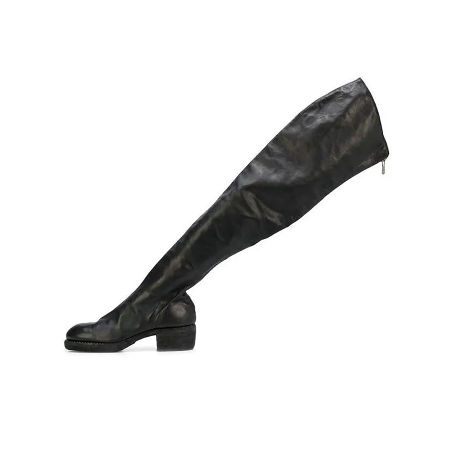 GUIDI Knee-high Boots Women's Black