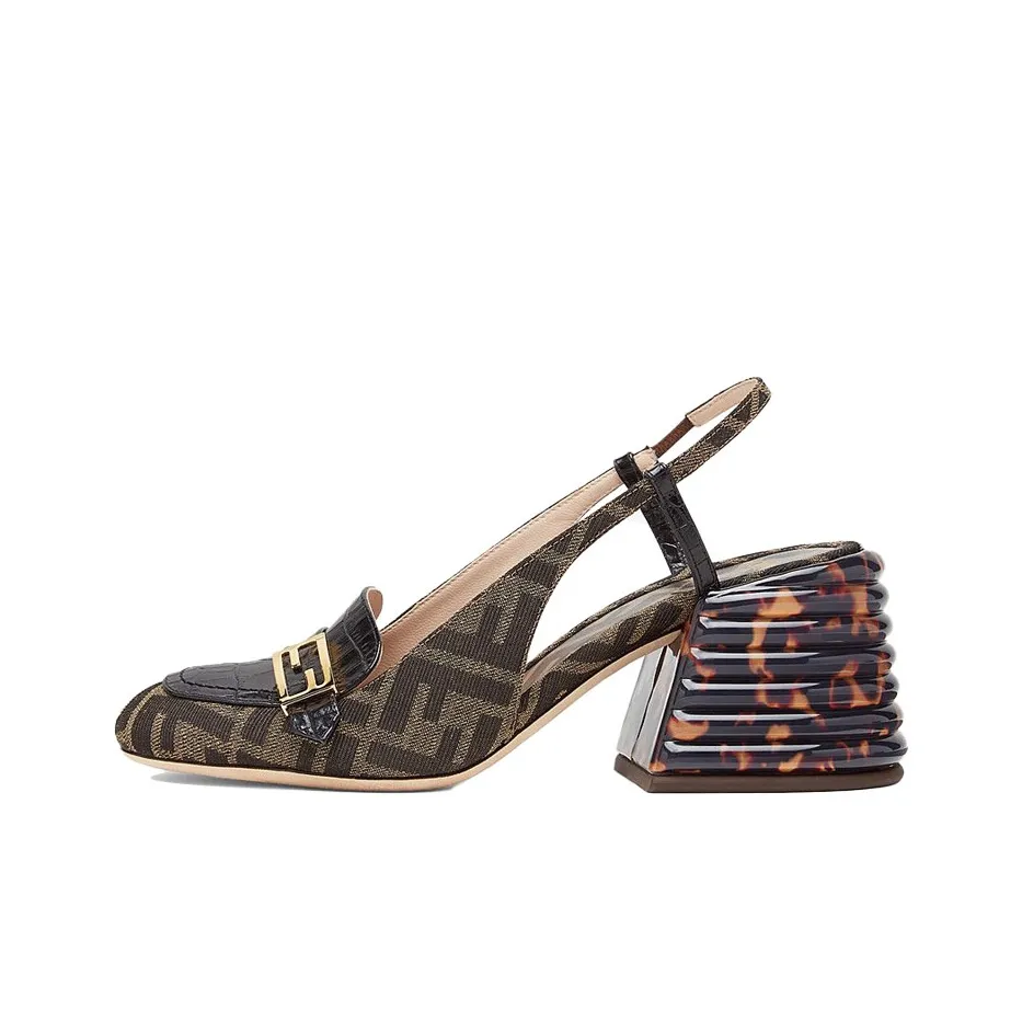 FENDI Wedge Heel High Heels Women
s Brown