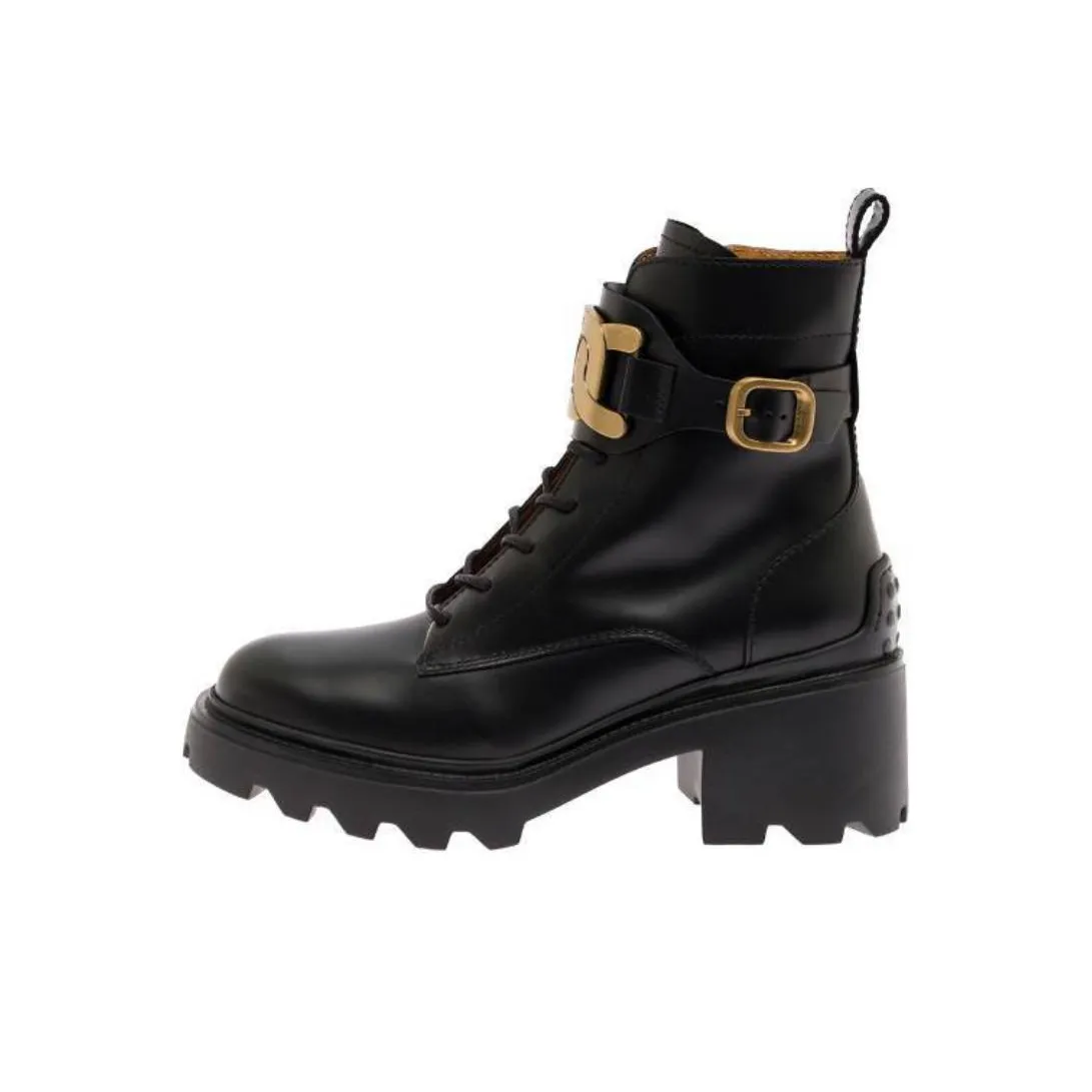 TOD'S 70mm Chain-detail Lace-up Boots