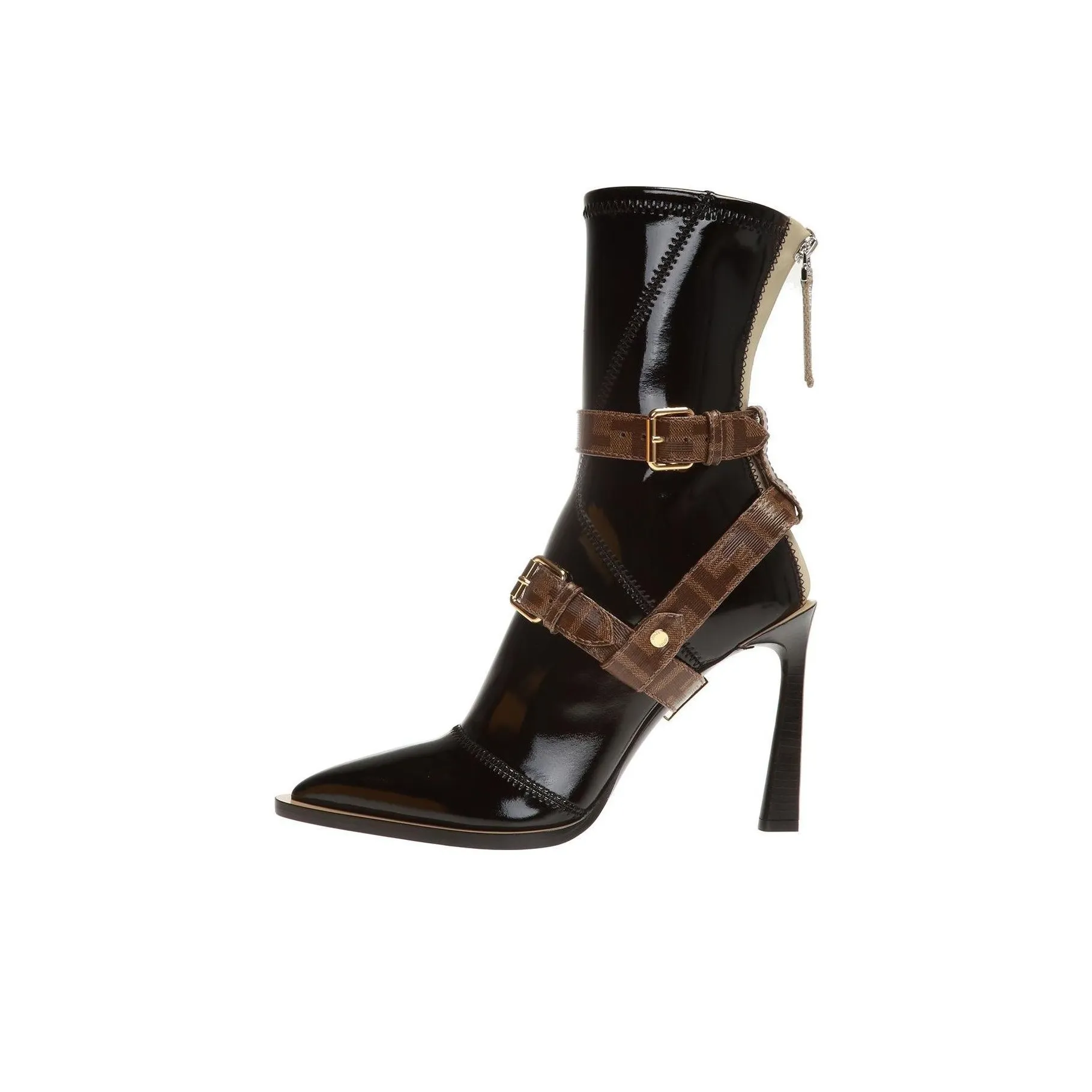 FENDI Ankle Boots 8.5cm Women's Black