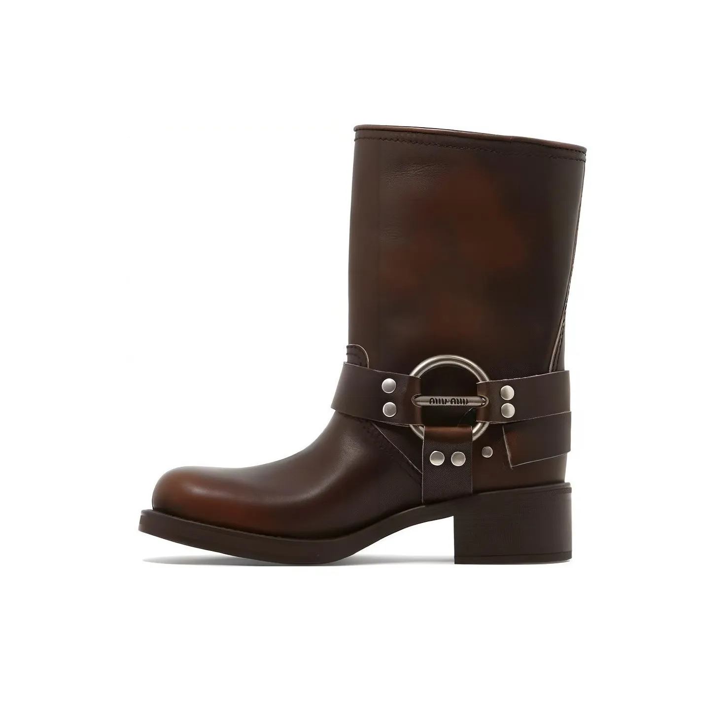 MIU MIU Ankle Boots Women's Brown