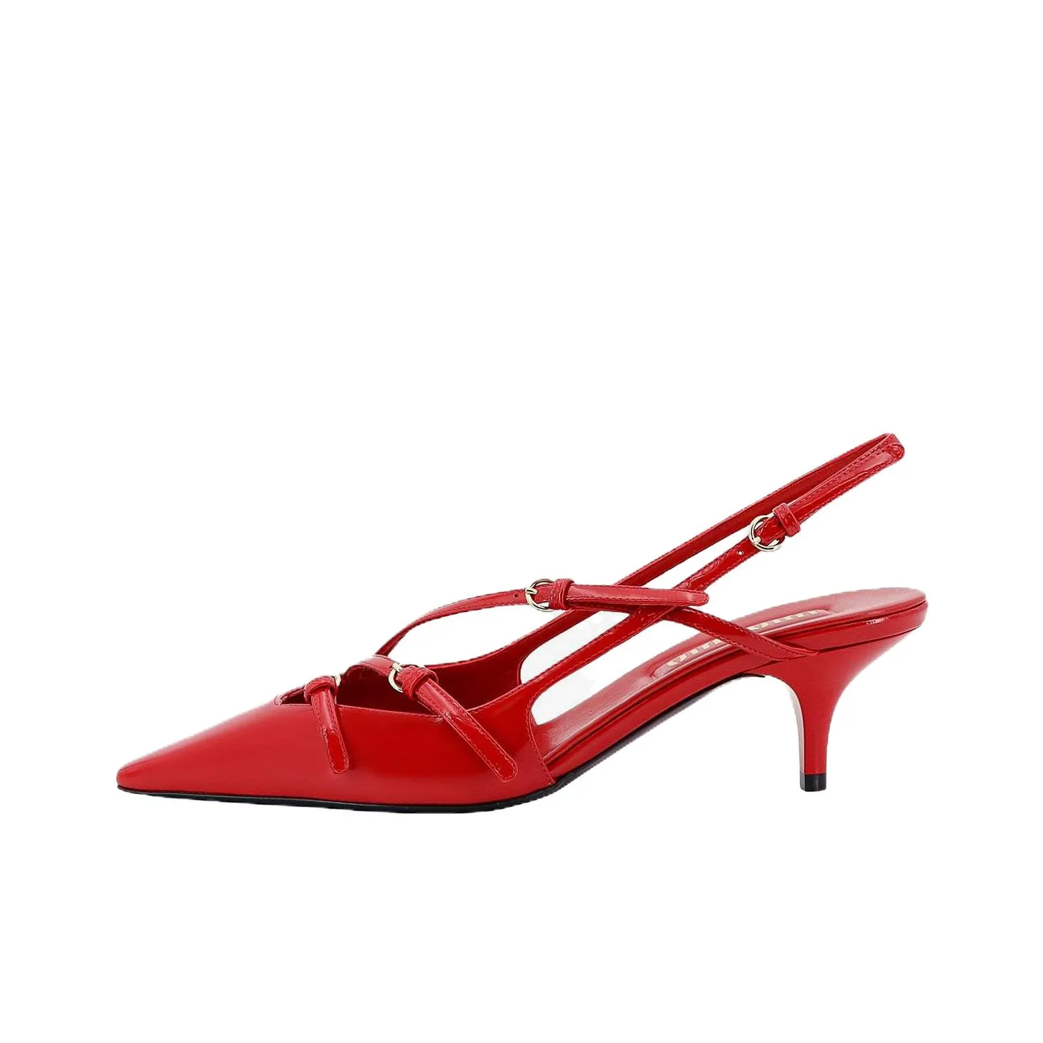 MIU MIU Slim Heel High Heels 5.5cm Women's Red