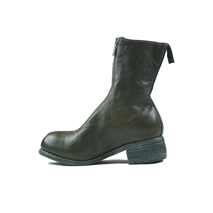 GUIDI Ankle Boots Women's High Top Olive Green