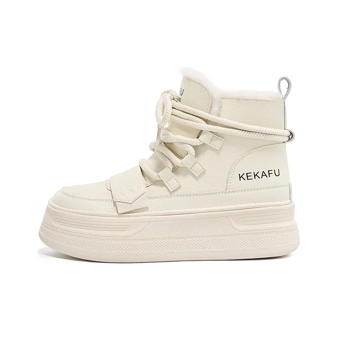 KEKAFU Термический водонепроницаемый увеличивающий высоту нижняя обувь с защитным покрытием для снега Женская