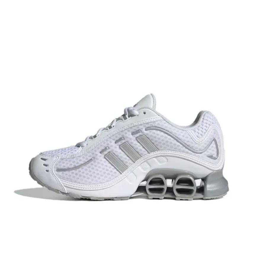 Adidas MEGARIDE O1 Противоскользящий Устойчивый к истиранию Низкий Топ Повседневные Беговые кроссовки Женские Белые