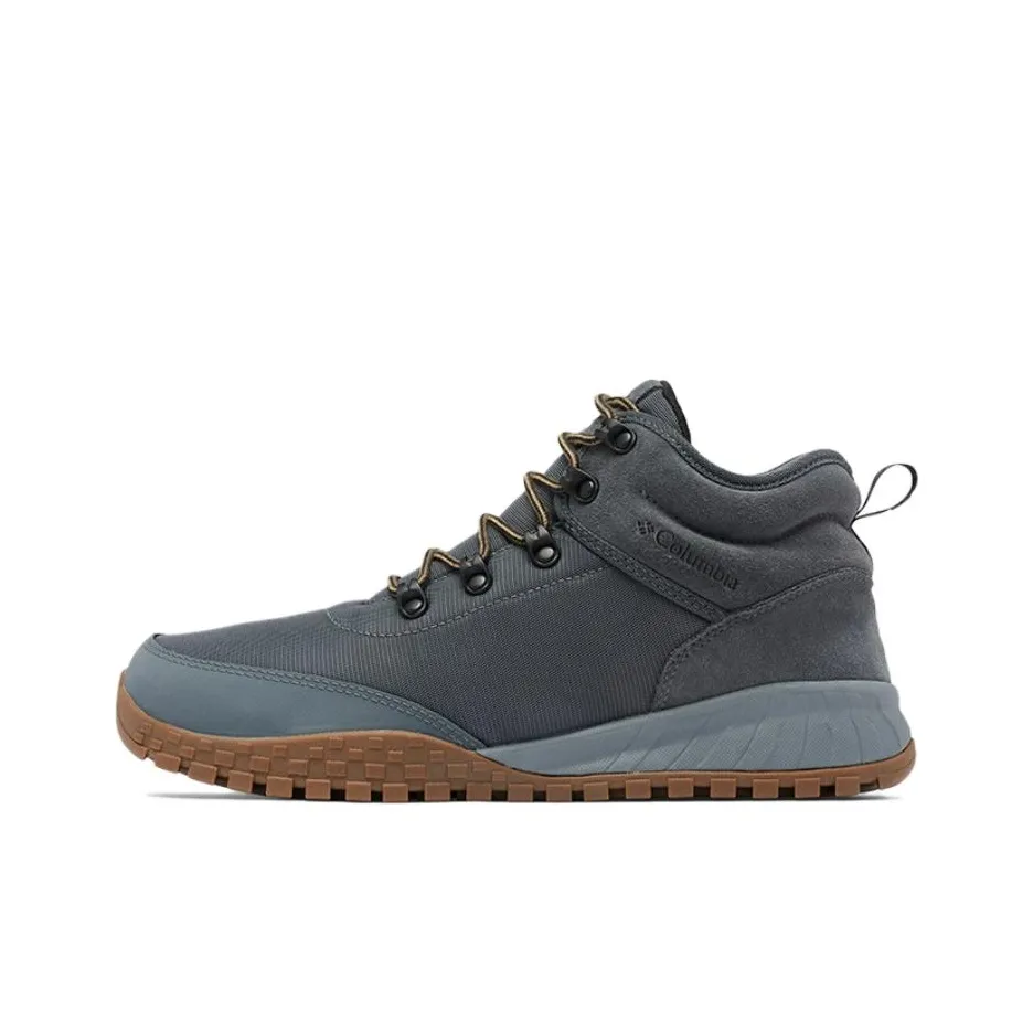 Columbia Fairbanks Abrasion Resistant Slip Resistant Short Outdoor Boots Men's Dark Gray