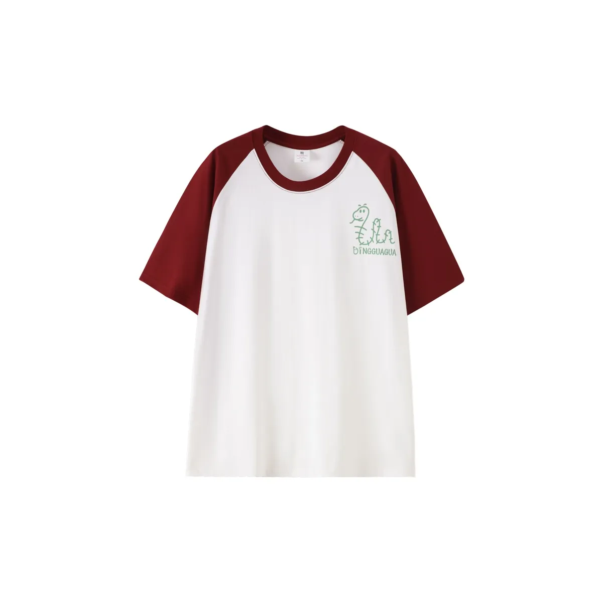Top Melon Undershirts Unisex White & Burgundy