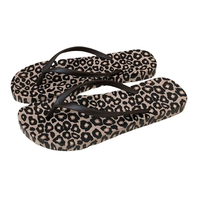 Thin Strips Sandal Slippers Women's, Brown